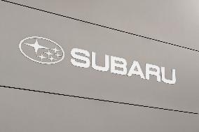 SUBARU logo and signboard